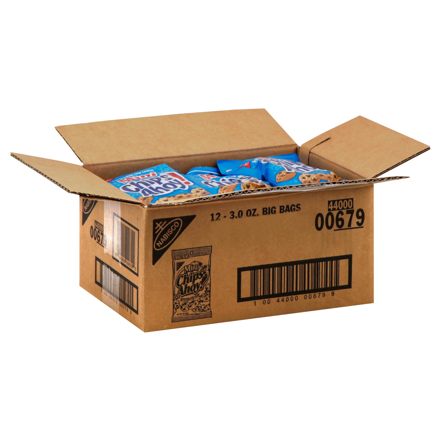 Chips Ahoy Mini Big Bag 3 Ounce Size - 12 Per Case.