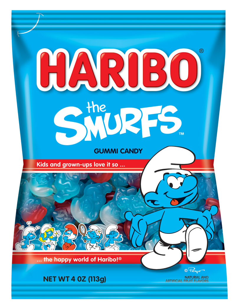 Haribo Confectionery Smurfs4 Ounce Size - 12 Per Case.