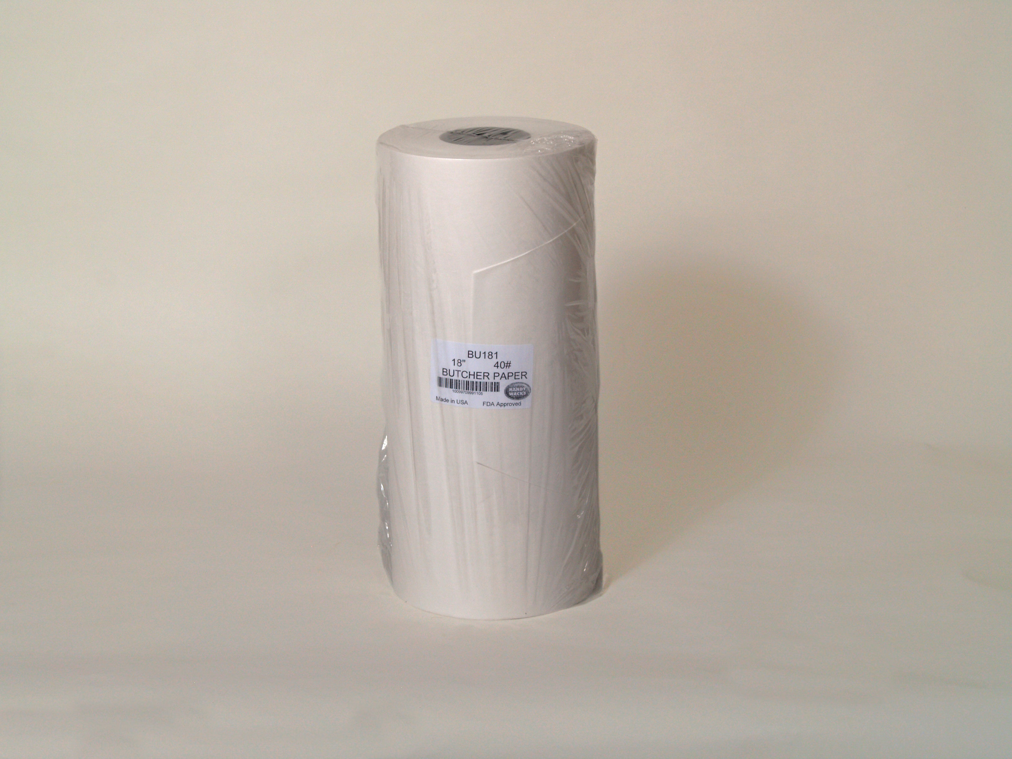 Handy Wacks Bleached Butcher Paper 8" Foot 900 Ft - 1 Per Case.