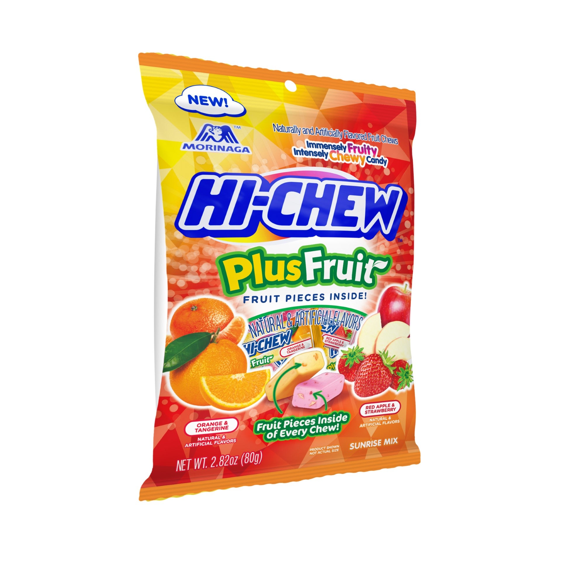 Hi Chew Plus FruitDisplay Ready Master (assorted Mix Of Tangerine & Orang 2.82 Ounce Size - 6 Per Case.
