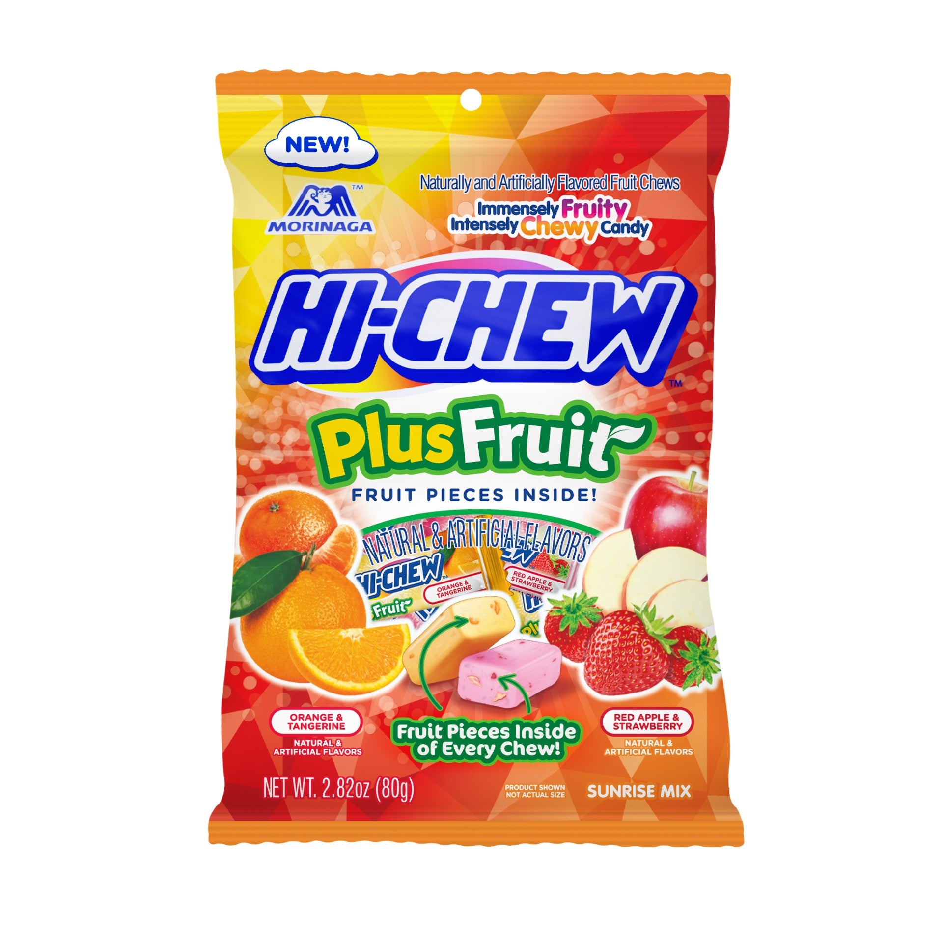 Hi Chew Plus FruitDisplay Ready Master (assorted Mix Of Tangerine & Orang 2.82 Ounce Size - 6 Per Case.