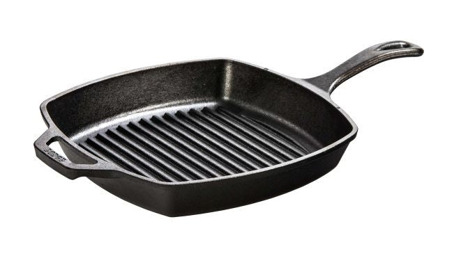 Lodge 5" Square Cast Iron Grill 1 Each - 3 Per Case.