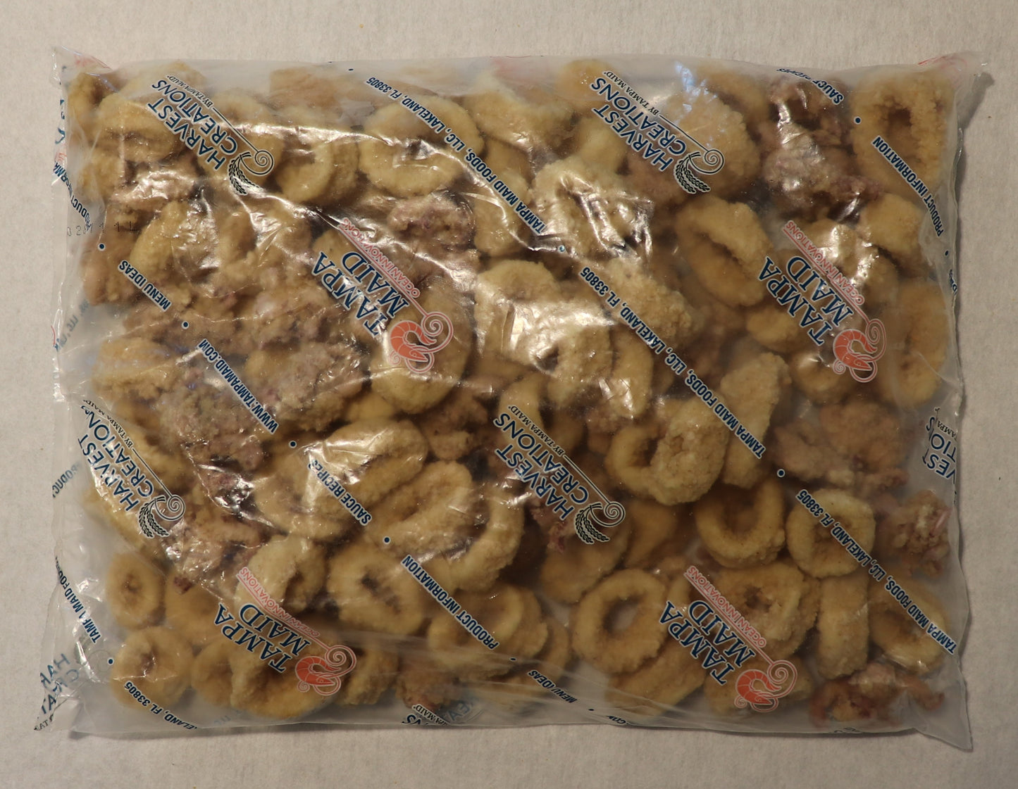 Tampa Maid Dipt'n Dusted Calamari Rings & Tentacles 2 Pound Each - 6 Per Case.