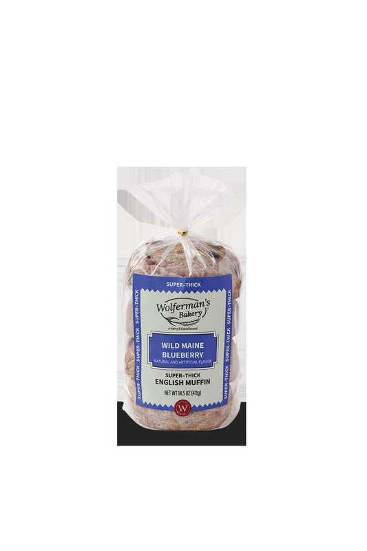 Signature English Muffin Wild Maine Blueberryslv 4 Each - 12 Per Case.