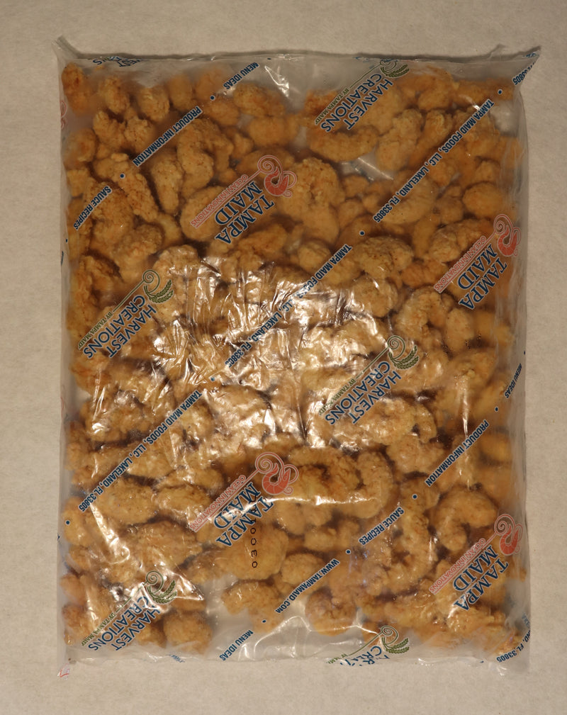 Tampa Maid Dipt'n Dusted Louisiana Style Popcorn Shrimp 2 Pound Each - 6 Per Case.