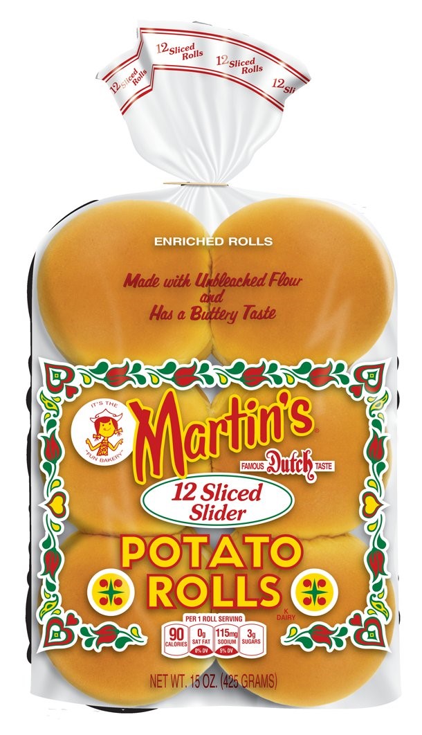 Martins Slices Slider Rolls 12 Each - 7 Per Case.