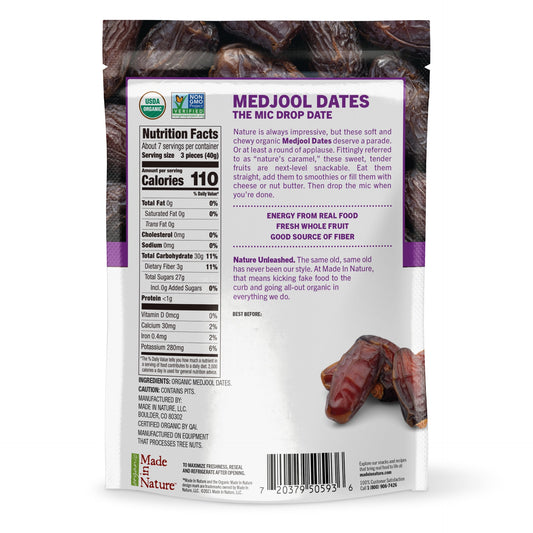 Made In Nature Organic Medjool Dates 1 Each - 6 Per Case.