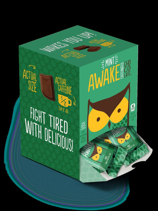 AwakeBites Changemaker Dark Chocmint Master 0.48 Ounce Size - 300 Per Case.