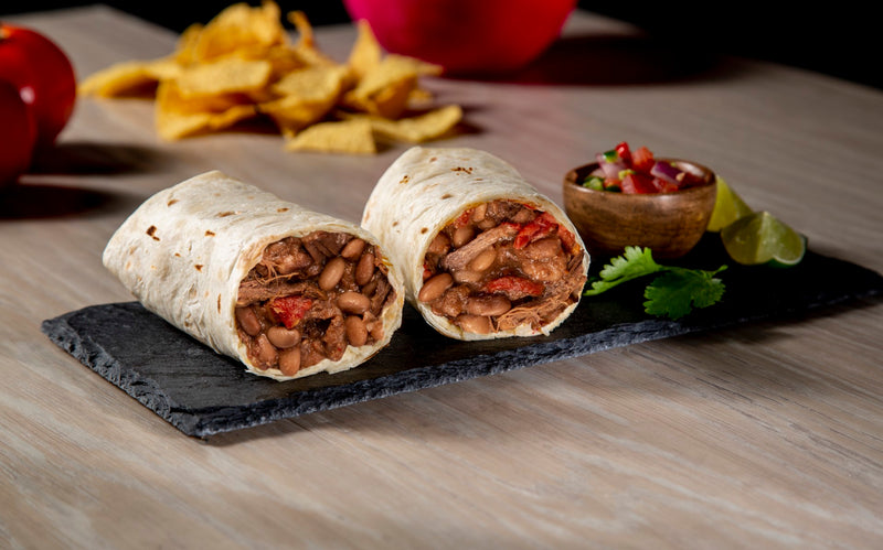 Shredded Beef & Bean Quickie Burrito Mix 5 Pound Each - 4 Per Case.