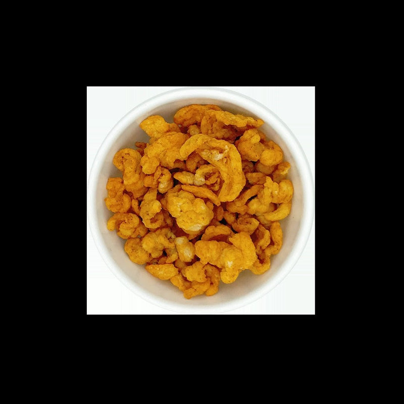 Pigout BBQ Pigless Pork Rinds 3.5 Ounce Size - 12 Per Case.