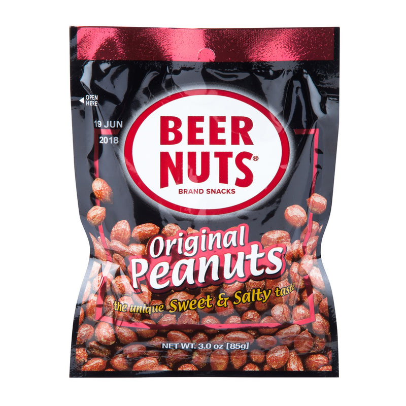 Beer Nuts Mid Peanut 3 Ounce Size - 48 Per Case.