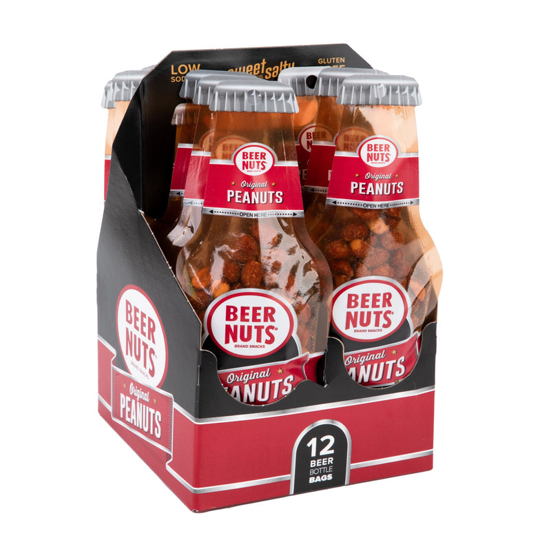 Beer Nuts Original Peanut Beer Bottle Bag 1.75 Ounce Size - 48 Per Case.