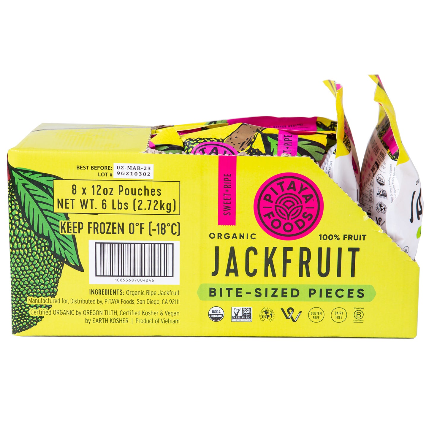 Pitaya Plus Organic Jackfruit 12 Ounce Size - 8 Per Case.