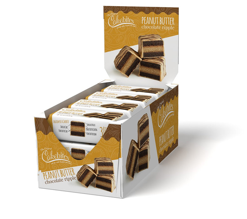 Cookies United Peanut Butter Chocolate Ripple Display 2 Ounce Size - 96 Per Case.