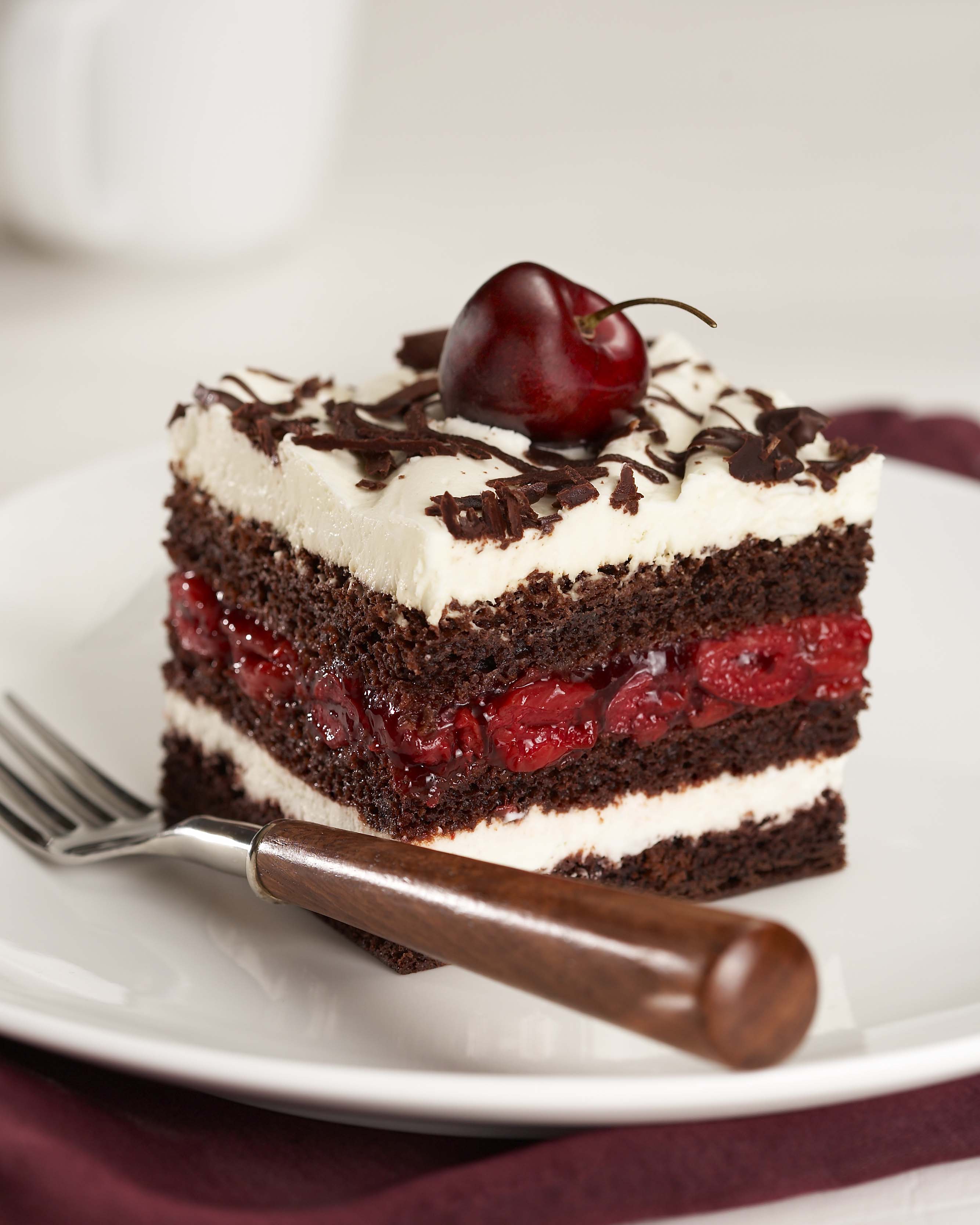 The Original Cakerie Layer (2"x6") Black Forest Cake Uncut 176 Ounce Size - 2 Per Case.