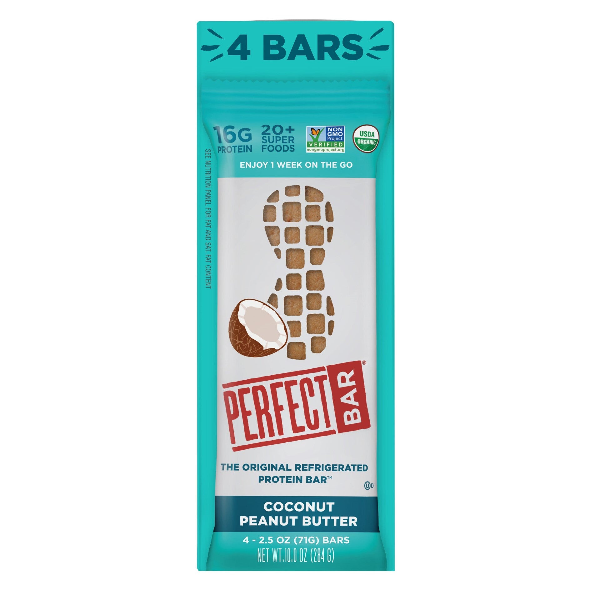Perfect Bar Coconut Peanut Butter 10 Ounce Size - 4 Per Case.