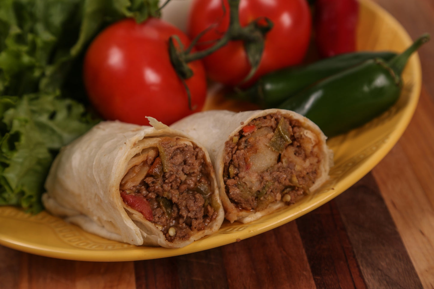 Picadillo Beef Burrito Paper 1 Each - 12 Per Case.