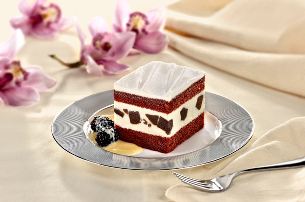 The Original Cakerie Layer (2"x6") Red Velvet Cake Uncut 160 Ounce Size - 2 Per Case.