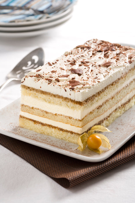 The Original Cakerie Layer (2"x6") Tiramisulayer Cake Cut 174 Ounce Size - 2 Per Case.