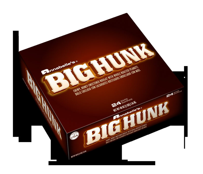 Big Hunk Nougat Candy Nougat Candy Bar With Roasted Peanuts 1.8 Ounce Size - 288 Per Case.