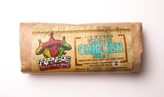 Chipotle Chicken & Bean Green Chile Burrito 1 Each - 12 Per Case.