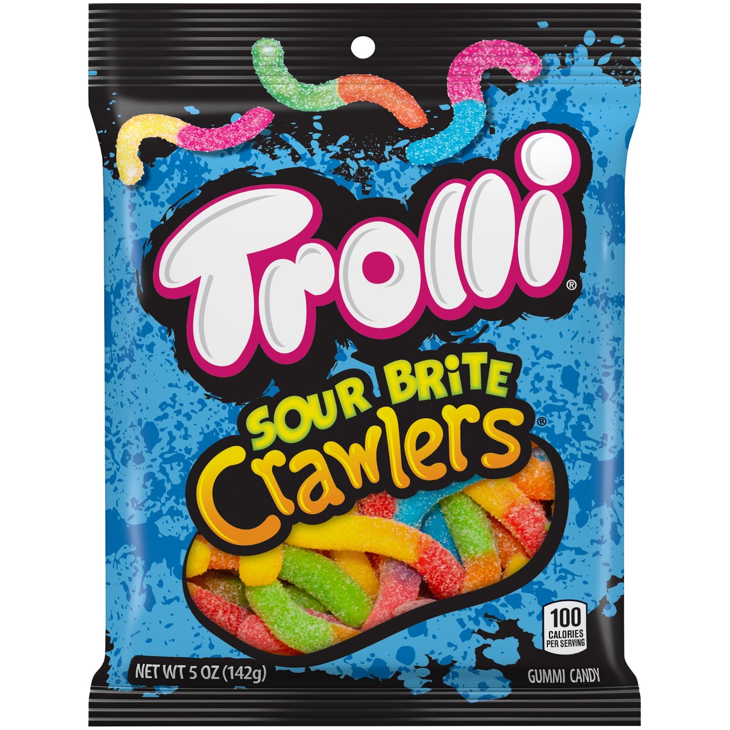 Trolli Sour Brite Crawlers 5 Ounce Size - 12 Per Case.