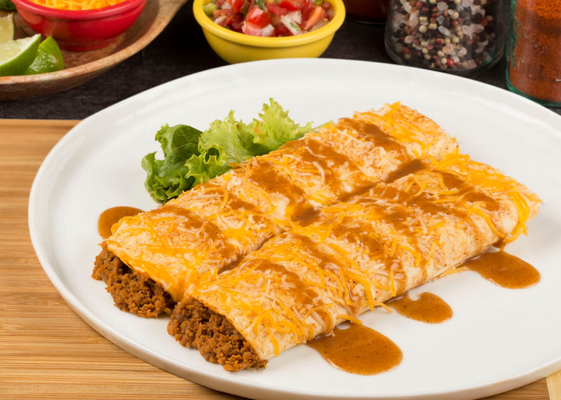 Taste Traditions Lean Ground Beef Enchilada 10.5 Pound Each - 1 Per Case.