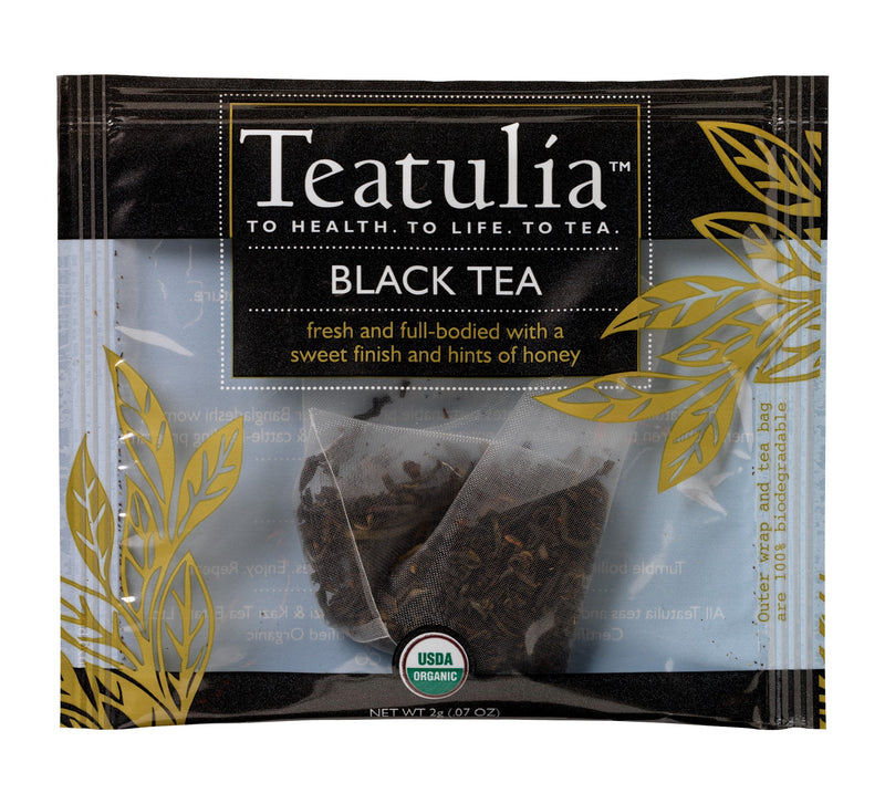 Teatulia Organic Teas Black Wrapped Premiumtea 50 Count Packs - 1 Per Case.