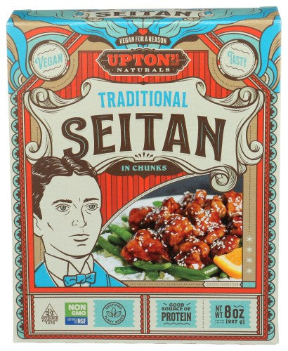 Upton's Naturals Traditional Seitan 8 Ounce Size - 6 Per Case.