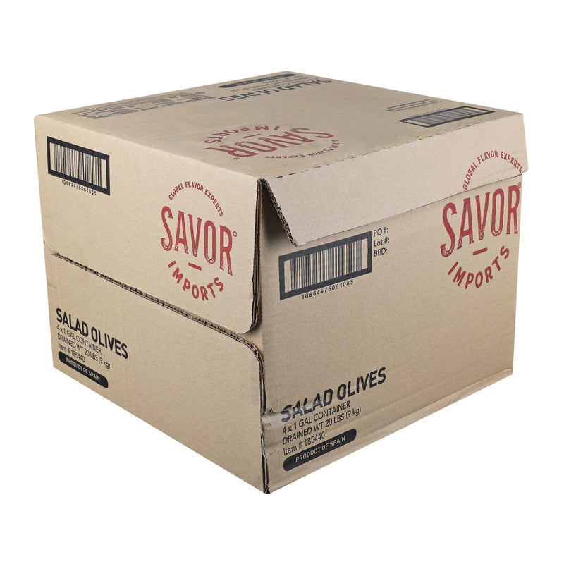 Savor Imports Salad Olive Olives Ga 1 Gallon - 4 Per Case.