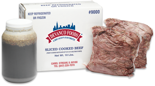 Devanco Italian Beef With Gravy 5 Pound Each - 2 Per Case.