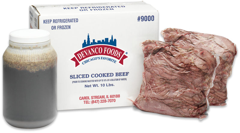 Devanco Italian Beef With Gravy 5 Pound Each - 2 Per Case.