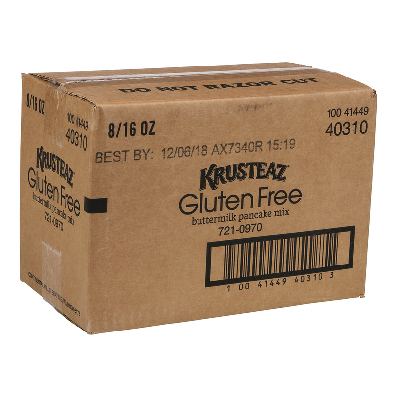 Krusteaz Gluten Free Pancake Mix 16 Ounce Size - 8 Per Case.