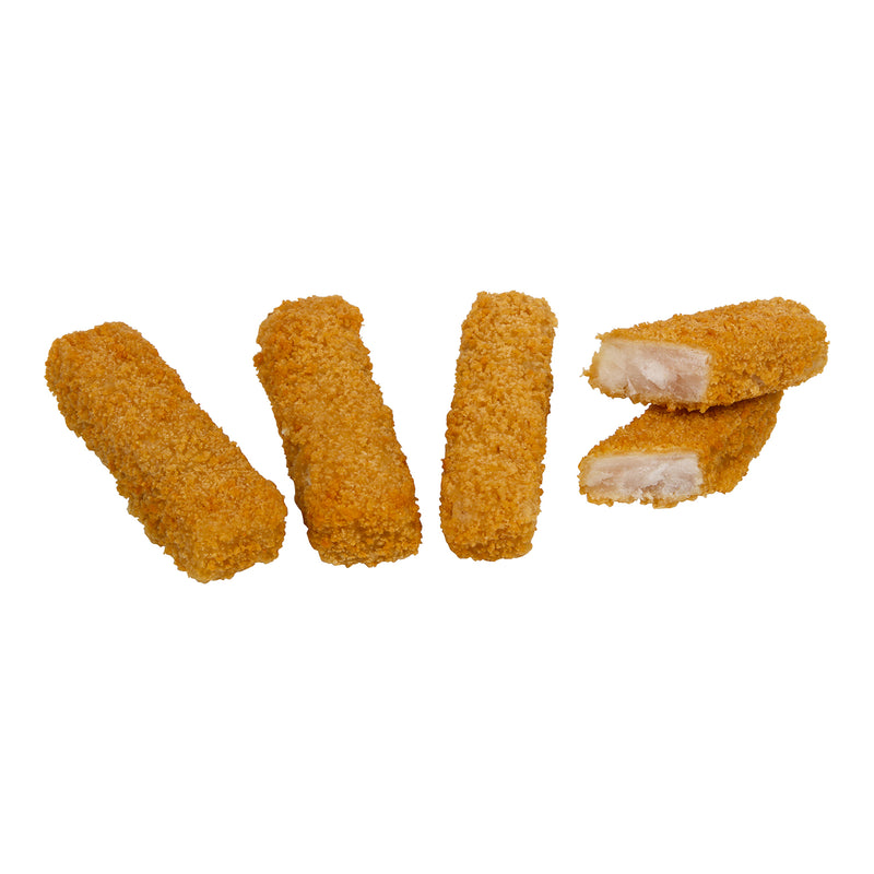 Whole Grain Breaded Pollock Fish Sticks Oven Ready 10 Pound Each - 1 Per Case.