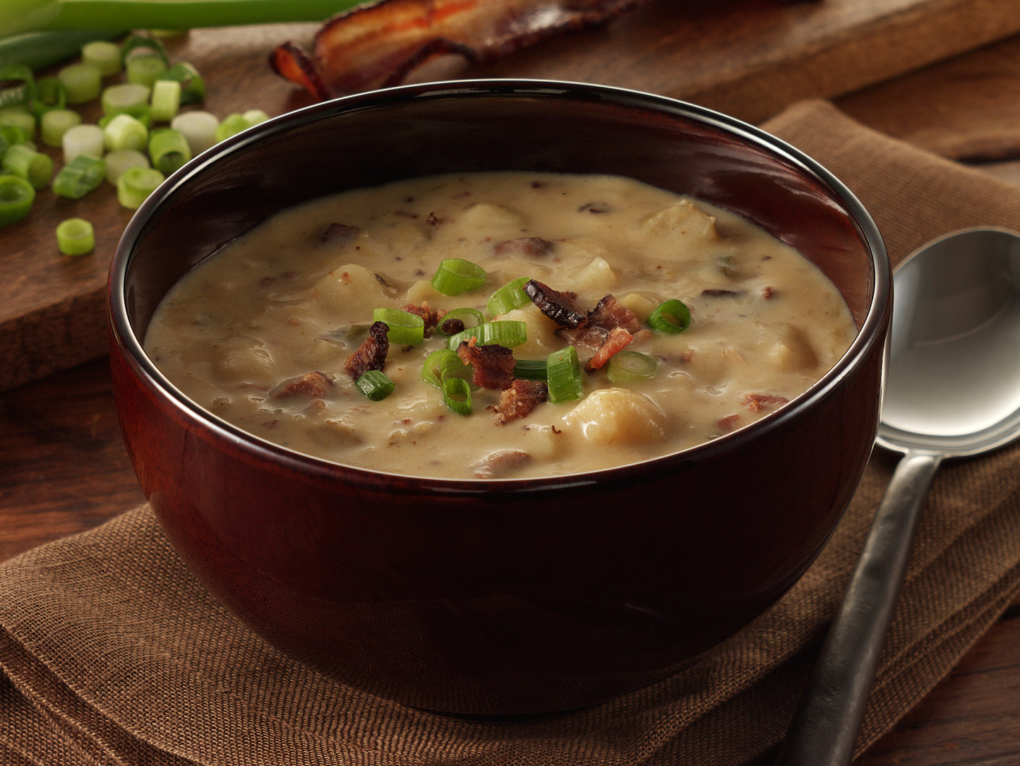 Kettle Cuisine Loaded Potato Frozen Soup 4 Pound Each - 4 Per Case.