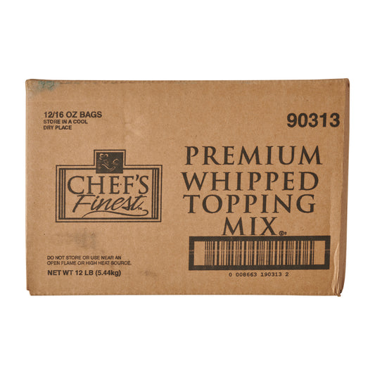 Chef's Finest Whipped Topping 16 Ounce Size - 12 Per Case.