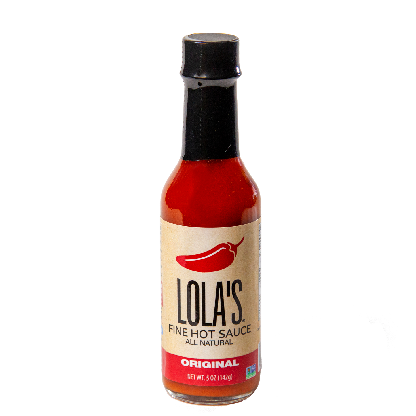 Lola's Fine Hot Sauce Original 5 Ounce Size - 12 Per Case.