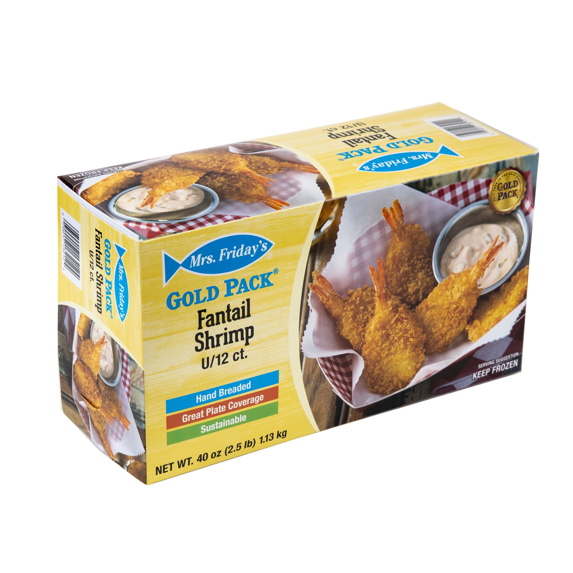 Mrsf Gold Fntl Shrimp U 2.5 Pound Each - 6 Per Case.