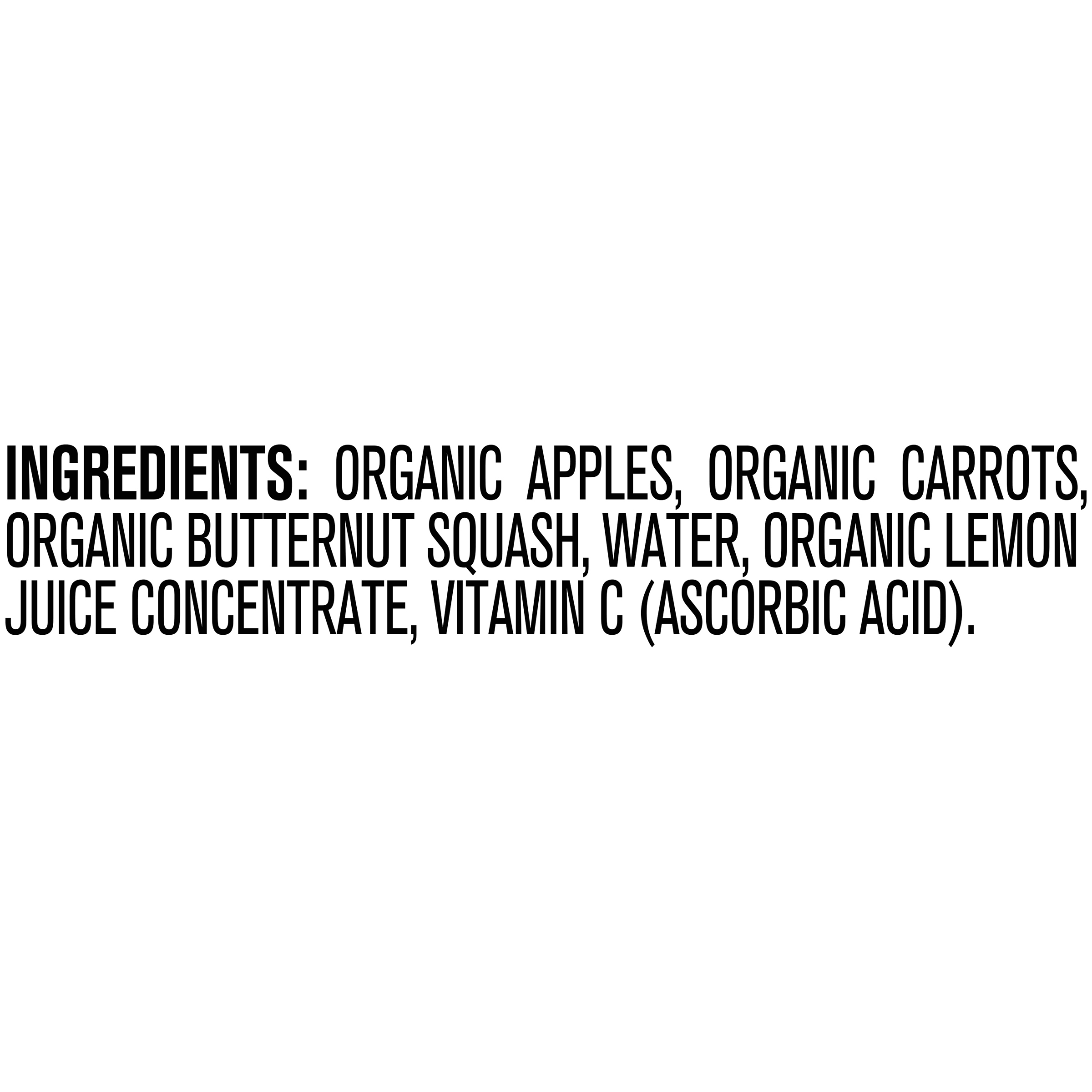 Gerber 2nd Foods Organic Apple Carrot Squash Baby Food Pouch, 3.5 Ounce Size, 6 Per Box - 2 Boxes Per Case.