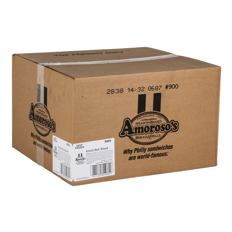 Amoroso's Baking Company In Roll Sliced 6 Count Packs - 8 Per Case.