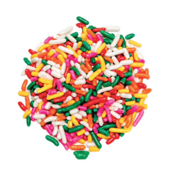 Rainbow Sprinkles Color 6 Pound Each - 4 Per Case.