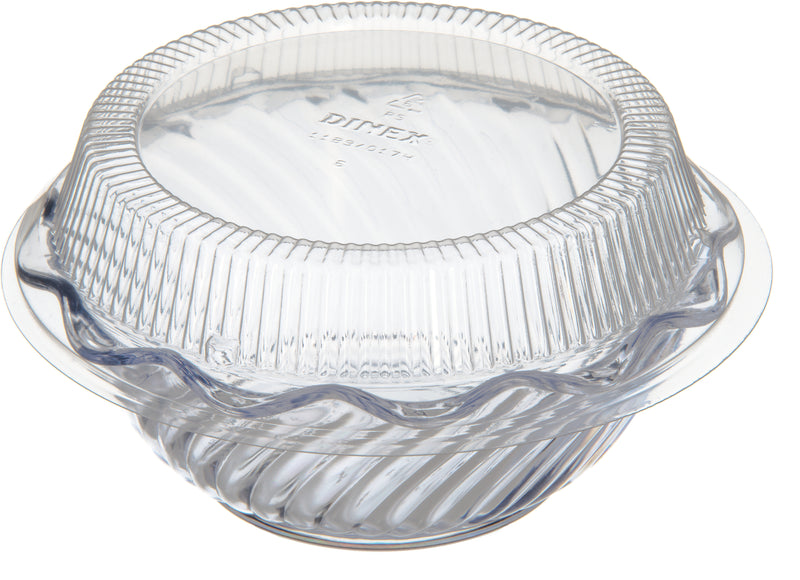 Dinex Clear Tulip Bowl Lid Clear 5.95 In - 1000 Per Case.