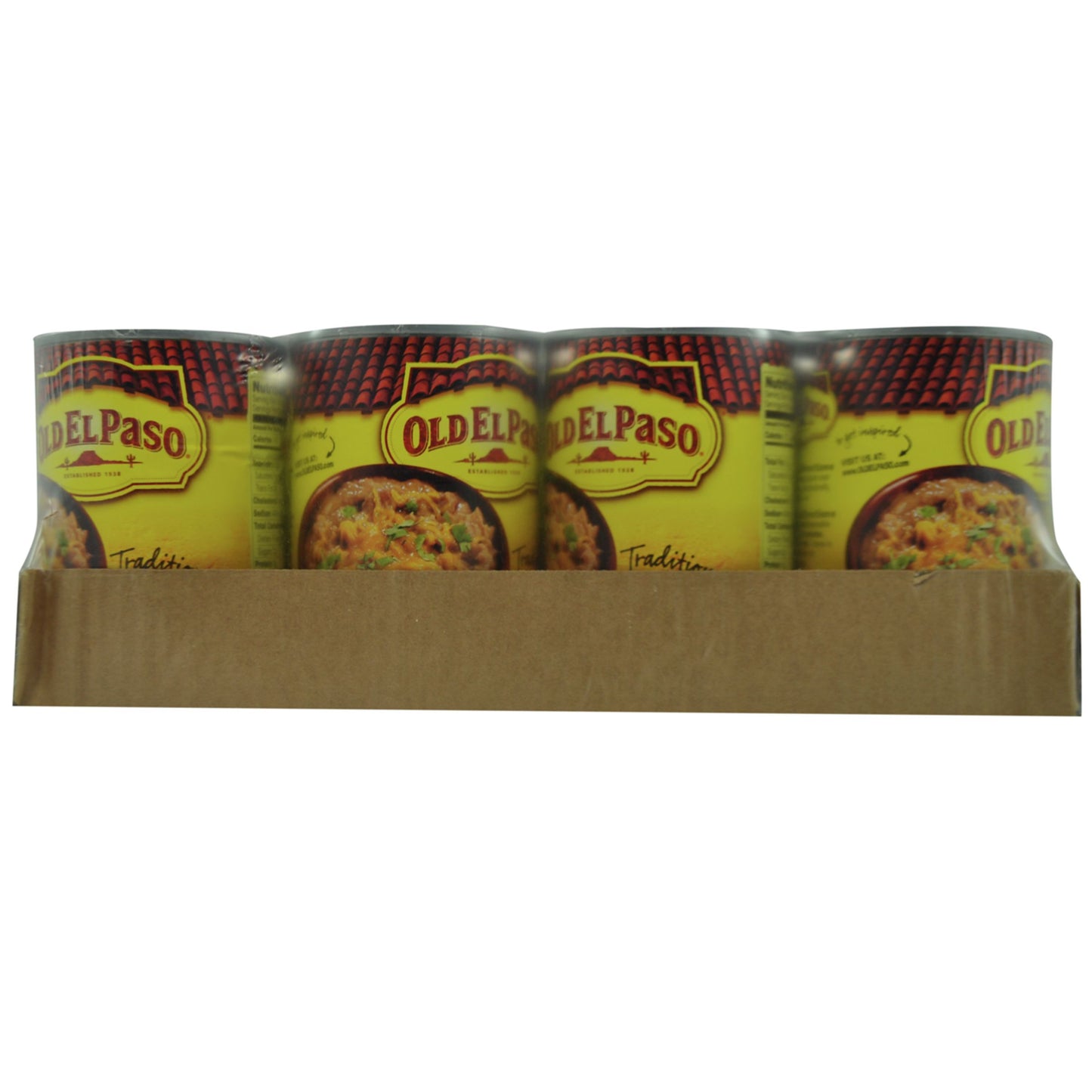 Old El Paso™ Refried Beans Small 16 Ounce Size - 12 Per Case.