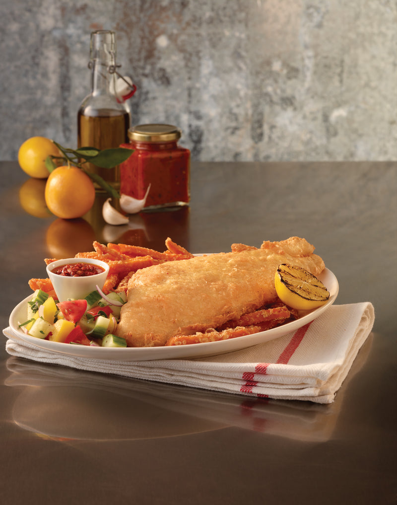 Haddock Pubhouse® Golden Ale Beer Battered 10 Pound Each - 1 Per Case.