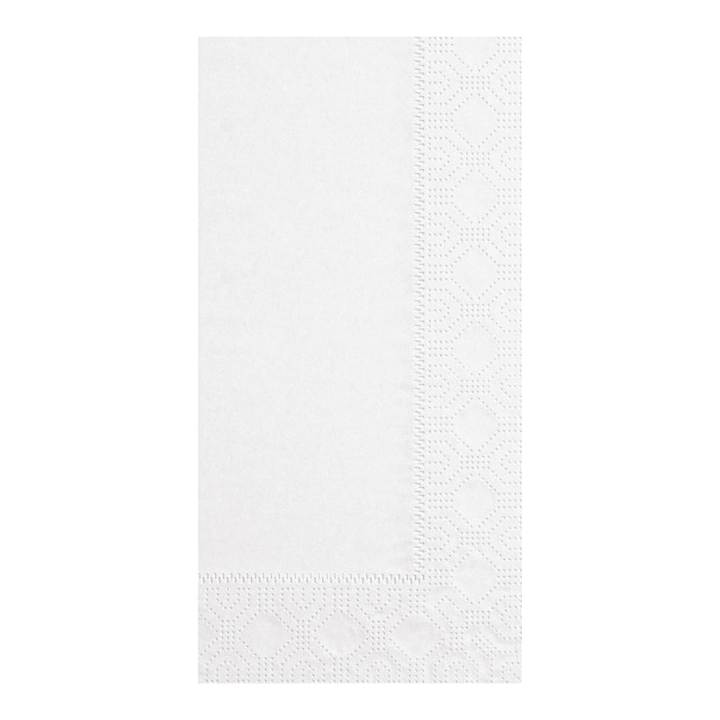 Napkin Dinner White Ply Fold Regal Embossed Paper 100 Each - 20 Per Case.