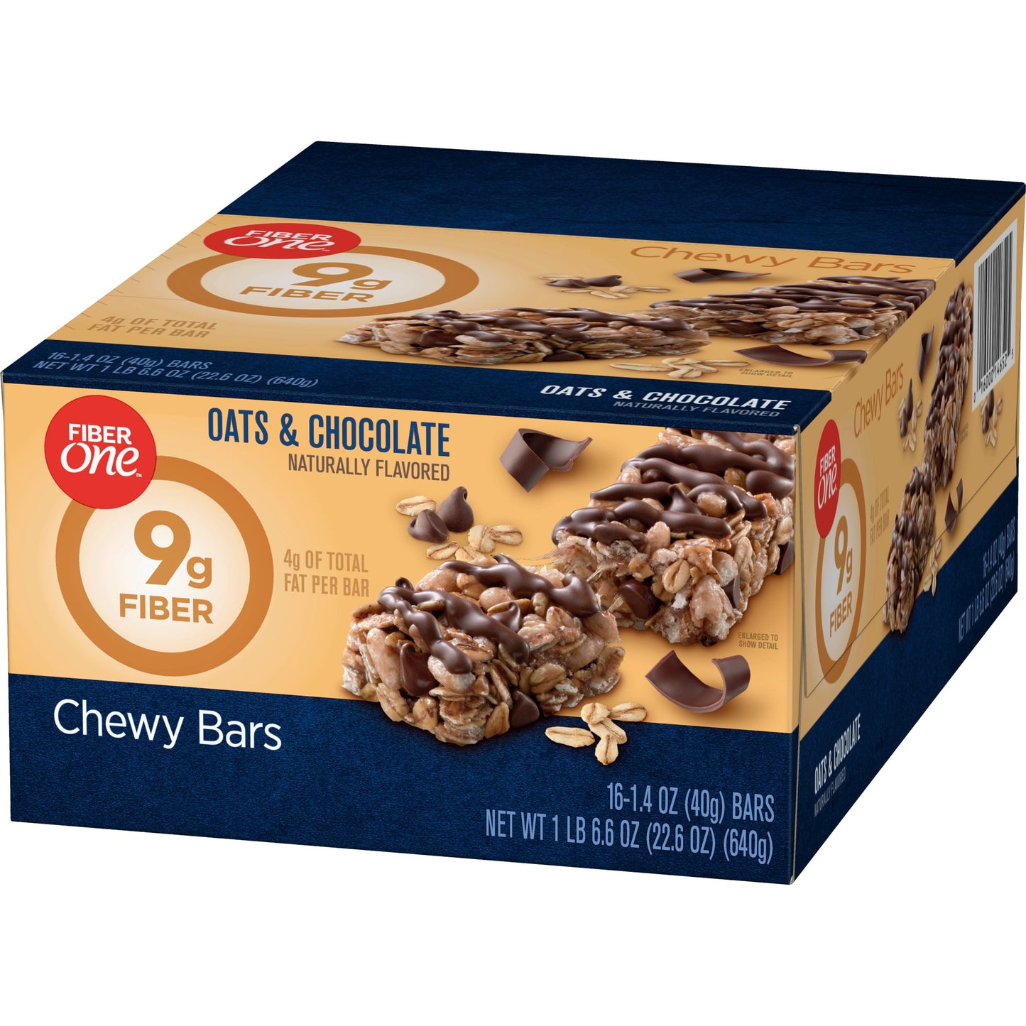 Fiber One™ Chewy Snack Bars Oats & Chocolate 22.6 Ounce Size - 8 Per Case.