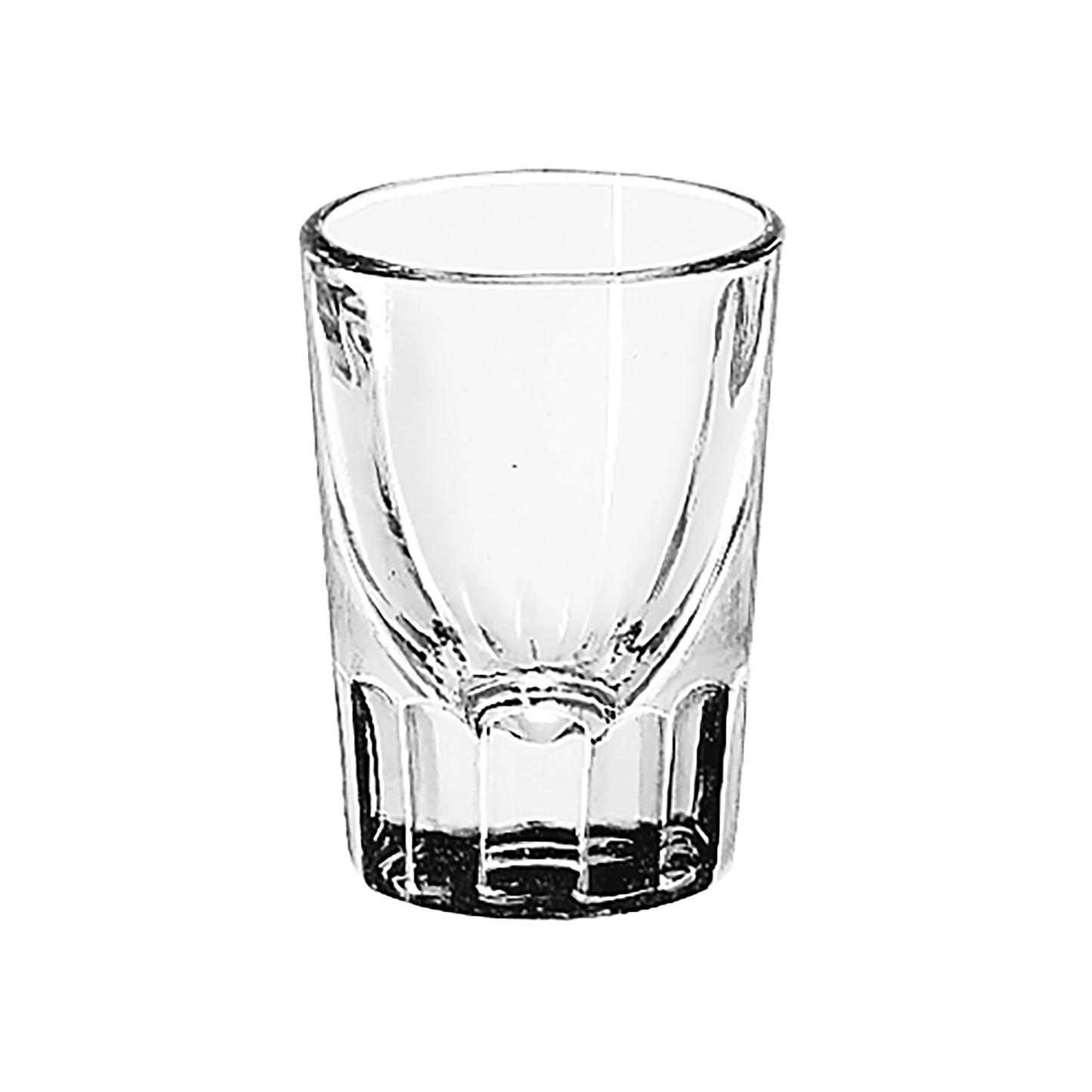 Glass Whiskey Plain Fluted 1 Each - 48 Per Case.