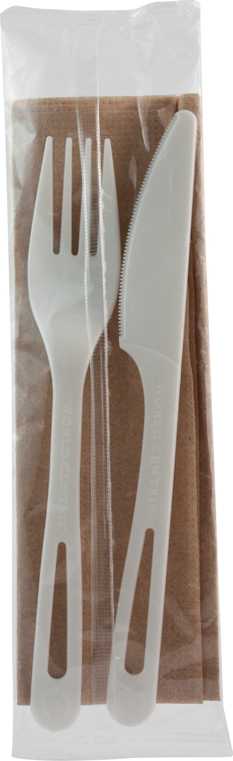 Assorted Cutlery Fork Knife Napkin) Tpla Compostable Sets 500 Each - 1 Per Case.