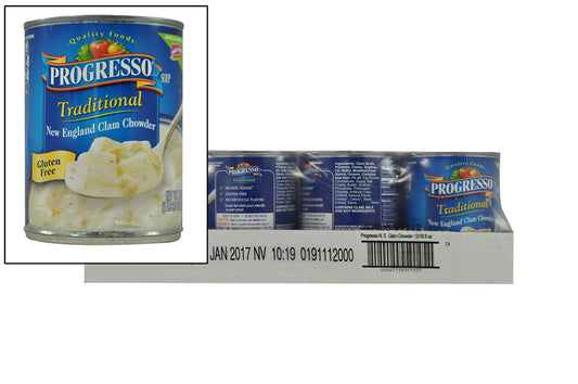 Progresso™ Soup New England Clam Chowder 18.5 Ounce Size - 12 Per Case.