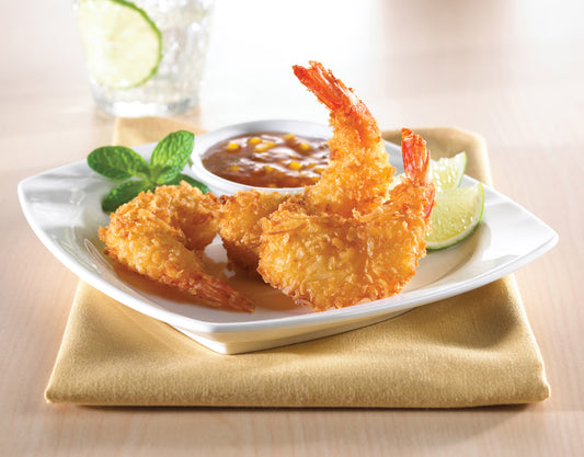 Mrsf Coconut Breaded Rnd Shrimp 2.5 Pound Each - 4 Per Case.